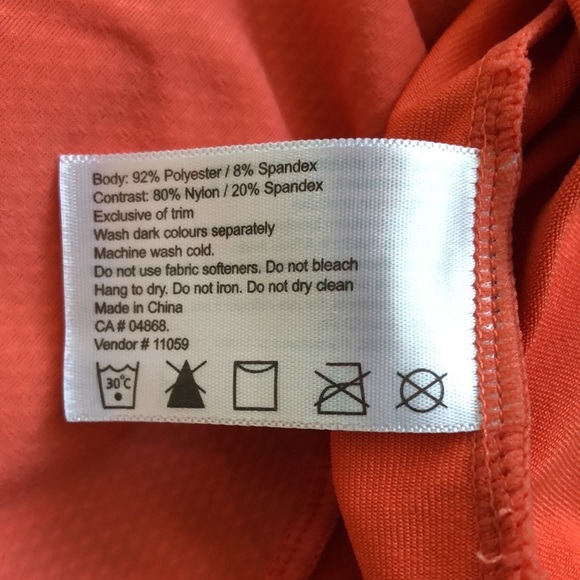 Mec tank with built in bra. Corral color - Picture 5 of 5